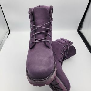 Premium Purple Timberland Nubuck Women's 8.5
